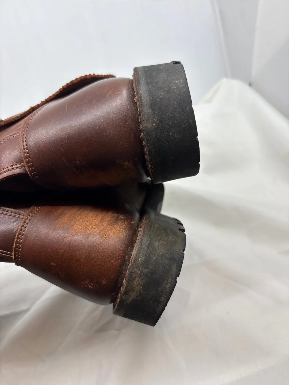 El Estribo Boots Womens Size 36 Brown Tall Leather Zip Tassel Spain Riding